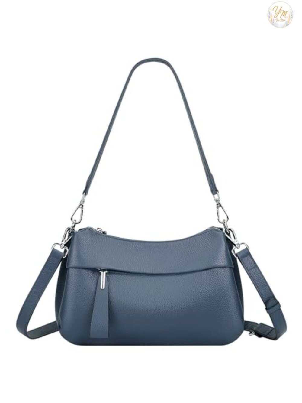 Genuine Leather Crossbody Bag Women Shoulder Purse Hobo Adjustable Straps